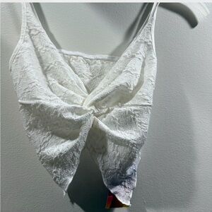 Elegant White Lace Women's Top